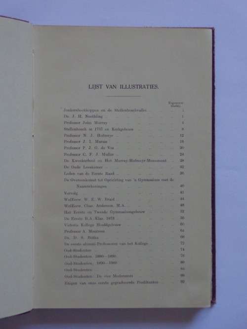 Gedenkboek van Het Victoria-Kollege, Onder redaksie van N.J. Brummer