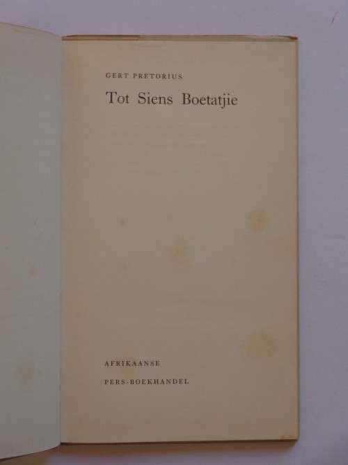 Tot siens Boetatjie - Gert Pretorius