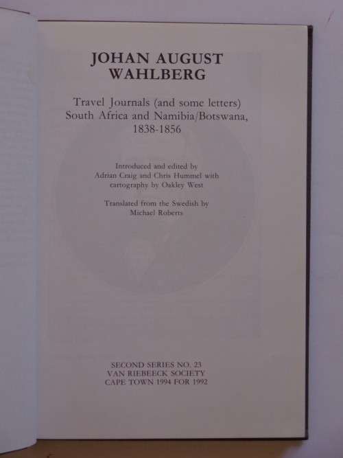 Johan August Wahlberg - Edited by Adrian Craig and Chris Hummel