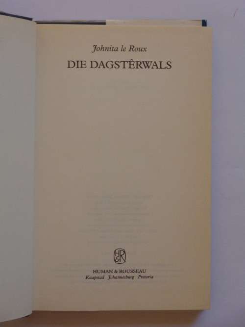 Die Dagsterwals - Johnita le Roux