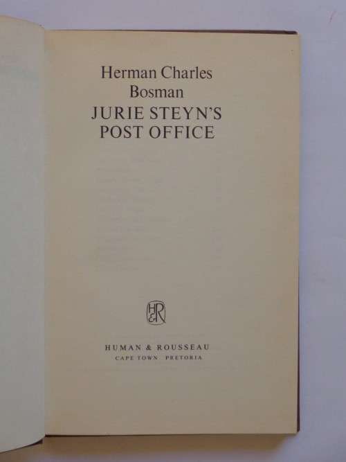 Jurie Steyn's Post Office - Herman Charles Bosman
