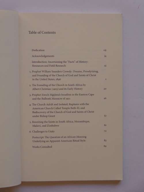The Church of God and Saints of Christ in Africa - Terry E. Miller and Sara S. Miller
