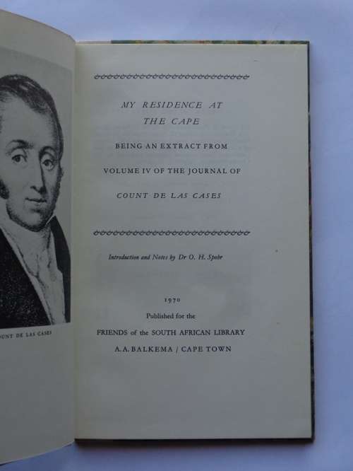 Count de la Cases: My residence at the Cape.