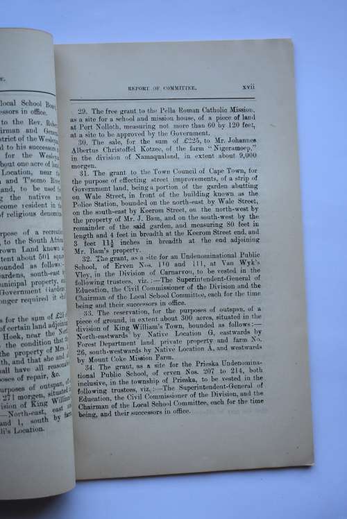 Report of the Select Committee on Waste Lands