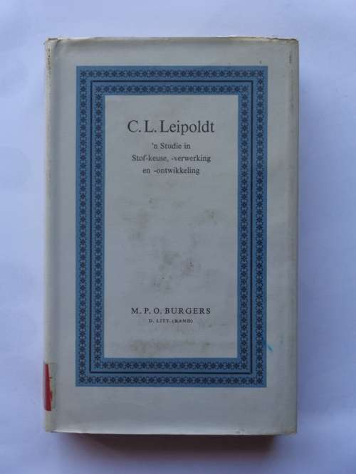 M.P.O. Burgess: C.L. Leipoldt. Nasionale Boekhandel, 1960