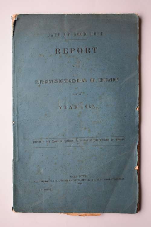 Report of the Superintendent-General of Education, for the Year 1865.