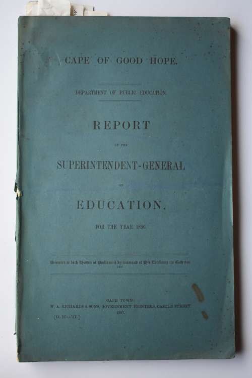 Report of the Superintendent-General of Education, for the Year 1896