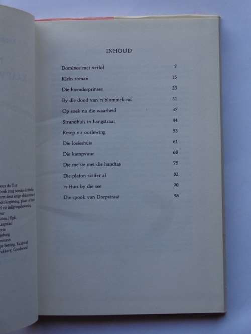 Andre Le Roux du Toit: Nou's die Kaap weer Hollands. Human en Rousseau, 1982.
