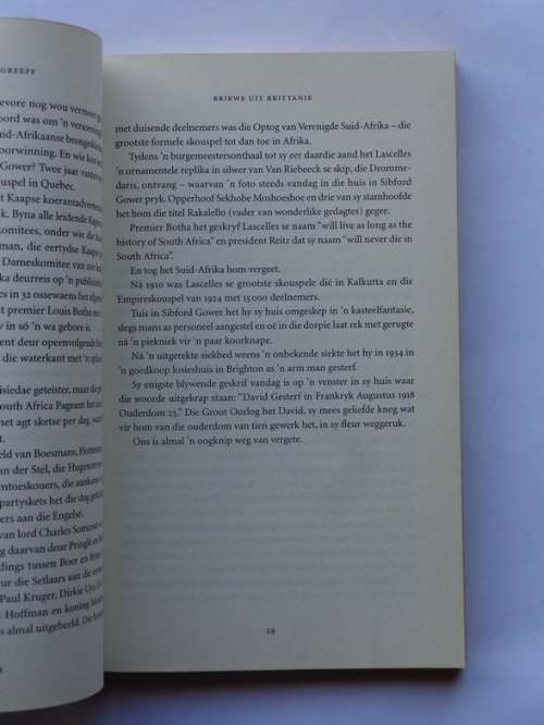 Rhynie Greeff: Briewe uit Brittanje 2005-2009. Zebra Press, 2009.