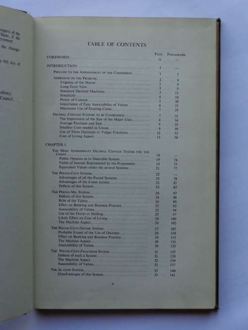 Report of the Decimal Coinage Commission 1958