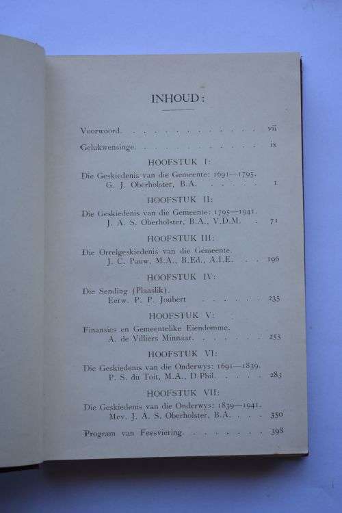 Paarlse Drukpers: Kwartmillenium Gedenkboek. Paarl, 1941.
