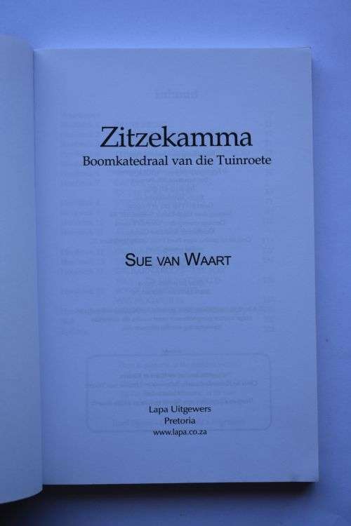Sue van Waart: Zitzekamma. Pretoria, 2006.