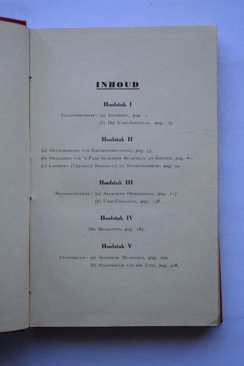 J. H. Botha: Unie-Finansie. Kaapstad, 1936.