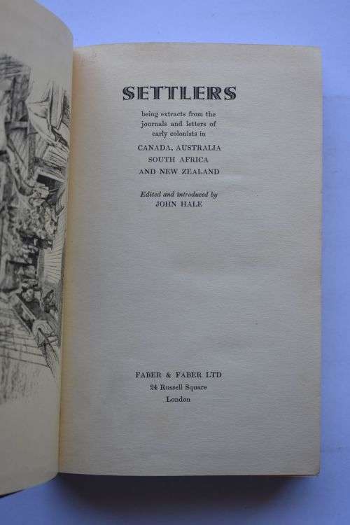 John Hale: Settlers. London.