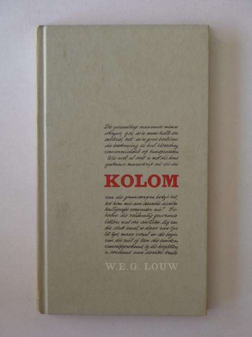 Kolom - W.E.G. Louw