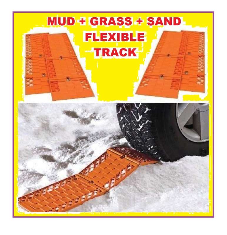 FLEXIBLE TRACKS FOR SAND , MUD AND GRASS