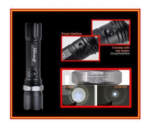 800 LUMENS RECHARGEABLE - ZOOMABLE TORCH