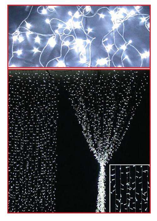 LARGE - FAIRY LED LIGHT CURTAIN 4 X 1 METER - WHITE---LAST TWO