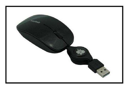 USB BLACK RETRACTABLE MOUSE---LAST ONE HURRY