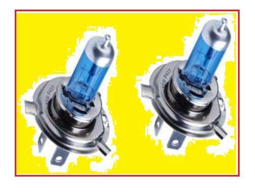 H 4--100 WATT SUPER WHITE XENON HEADLIGHT BULBS 12 VOLT