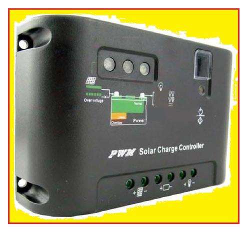 10 AMP SOLAR CHARGER REGULATOR CONTROLLER---OUTO 12 OR 24 VOLT