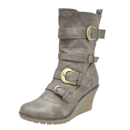 FANNIE ANGELO Women Boots (Taupe) 50076-4