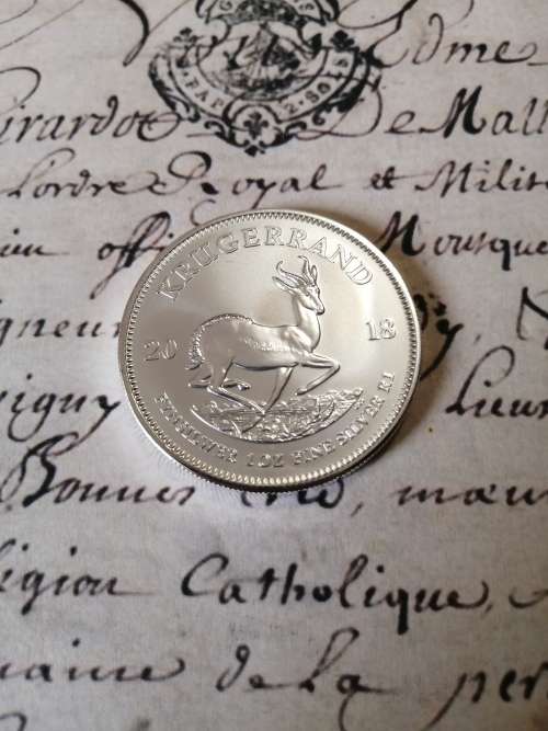 Difficult year to find 2018 Silver Kruger 1oz