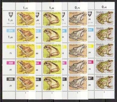 VENDA - FROGS - SET OF FINE UM CONTROL STRIPS OF 5