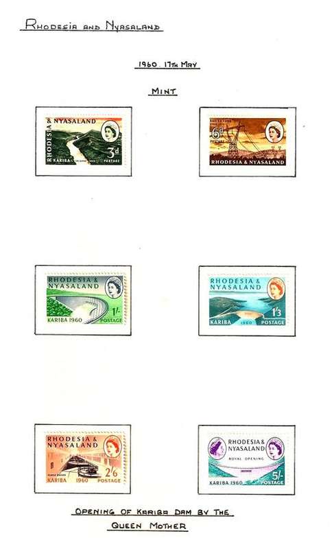 CV R240 - RHODESIA & NYASALAND -  KARIBA DAM (1960) - MINT LIGHTLY HINGED