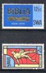 SWA - SET OF FINE UM STAMPS - BIBLE SOCIETY (1970)