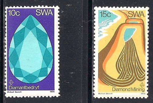 SWA - SET MINT - DIAMOND MINING 1974 - CV R110