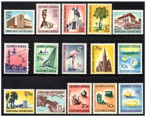 SWA - FINE MINT SET OF 1st DECIMAL DEFINITIVES (1961)