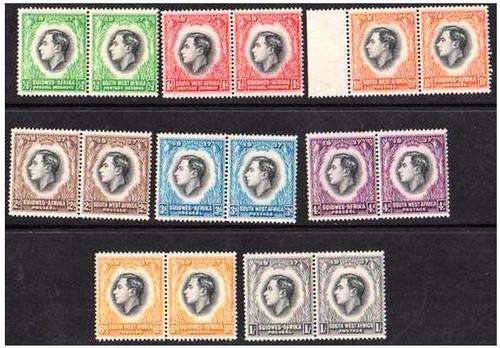 SWA - 1937 CORONATION - FULL SET OF VERY FINE MINT PAIRS