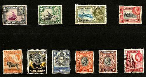 KENYA, UGANDA TANGANYKIA. - SELECTION (B) OF 10 FINE STAMPS