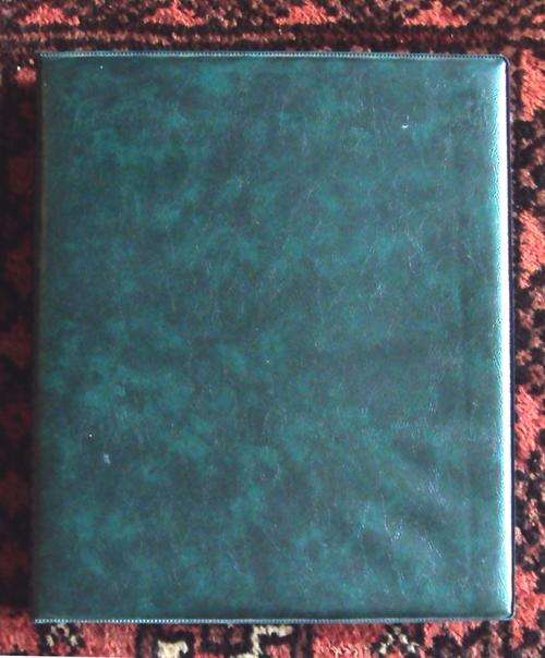 PADDED STOCK BOOK - 5 PAGES 10 SIDES - 9 POCKETS PER SIDE - 300mm x 230mm - VERY CLEAN CONDITION