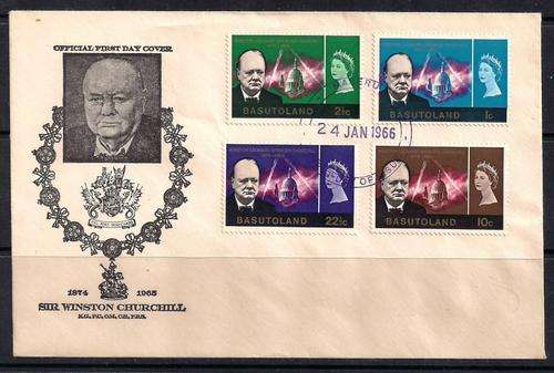THEMATICS - HISTORY -SIR WINSTON CHURCHILL - BASUTOLAND 1966