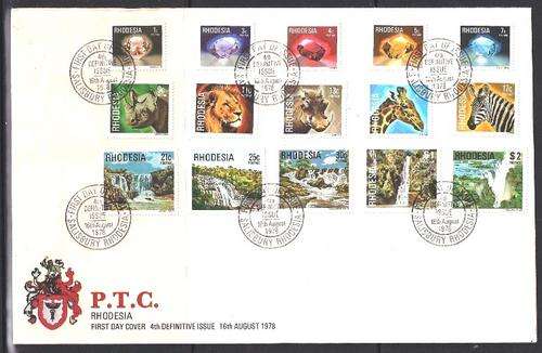 RHODESIA - LARGE FDC - 4th DEFINITIVES
