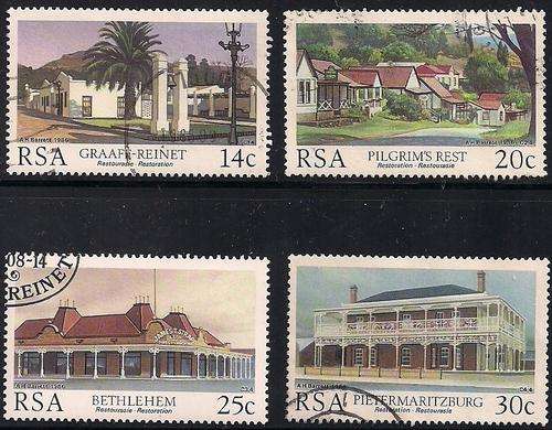 RSA - SET OF FINE USED STAMPS - RESTORATION 1986.