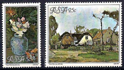 RSA - PIETER WENNING 1980 - SET OF VERY FINE MINT STAMPS