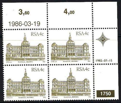 RSA 4th DEFINITIVES - UM CONTROL BLOCK - 4c (CYL 1750)