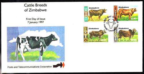 THEMATICS (AGRICULTURE) - CATTLE BREEDS - ZIMBABWE 1997
