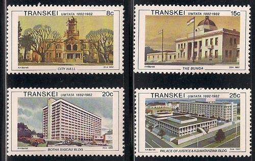 TRANSKEI - SET OF UM STAMPS - CENTENARY OF UMTATA - 1982
