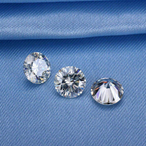 Moissanite Loose Stone 1.00ct White D Color Round Cut with Certificate Excellent cut