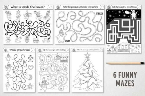 Christmas Activity Colouring Book For Kids - Same Day Delivery - Download and Print. Free Delivery