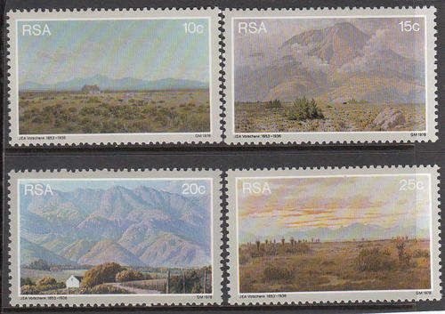 RSA: SACC 448-451: VOLSCHENK PAINTINGS - UNMOUNTED MINT SET OF 4 STAMPS