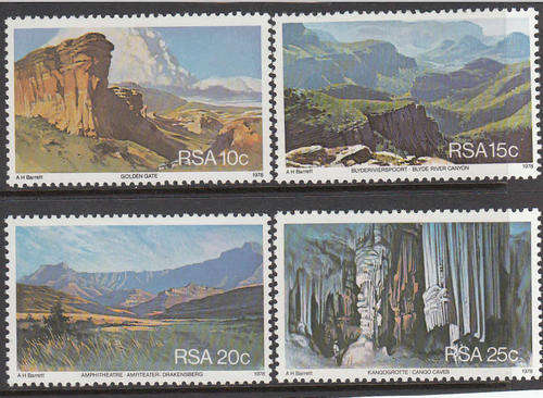 RSA: SACC 455-458: TOURISM (1978 ISSUE)  - UNMOUNTED MINT SET OF 4 STAMPS