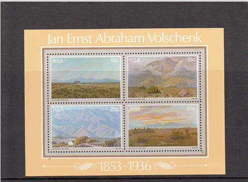 SACC 452: VOLSCHENK MINIATURE SHEET. U/MINT (**).