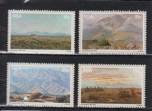 RSA SACC 448-451: 21.8.1978 - VOLSCHENK PAINTINGS SET OF 4. U/MINT (**)
