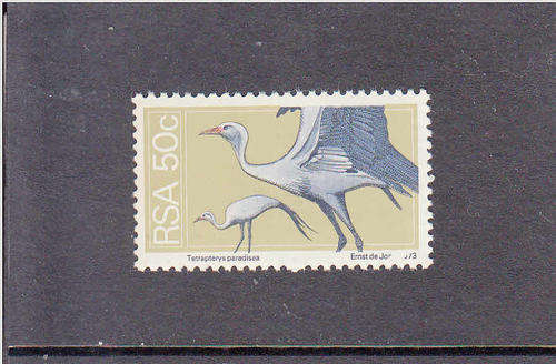 RSA SACC 373: 20.11.1974 - 2ND DEFINITIVE 50C STANLEY CRANE. U/MINT(**)