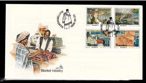 TRANSKEI: 5.5.1988 - FDC 2.16 - BLANKET FACTORY